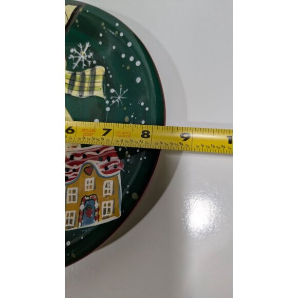 Certified International Snowman Gingerbread Hand Painted Holiday Plate - Picture 4 of 6